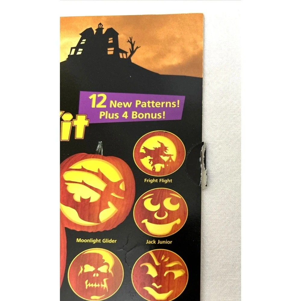 Vtg Pumpkin Masters Carving Kits Lot of 2 & Candles Halloween Decor DIY